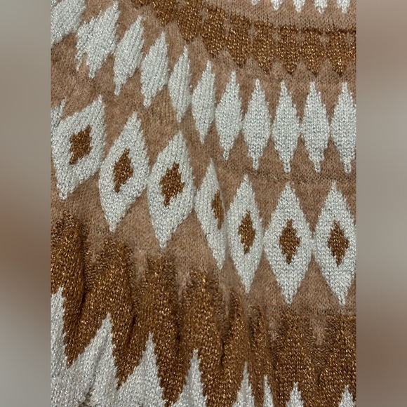 KARL LAGERFELD PARIS Fair Isle Metallic Sweater - Picture 3 of 6